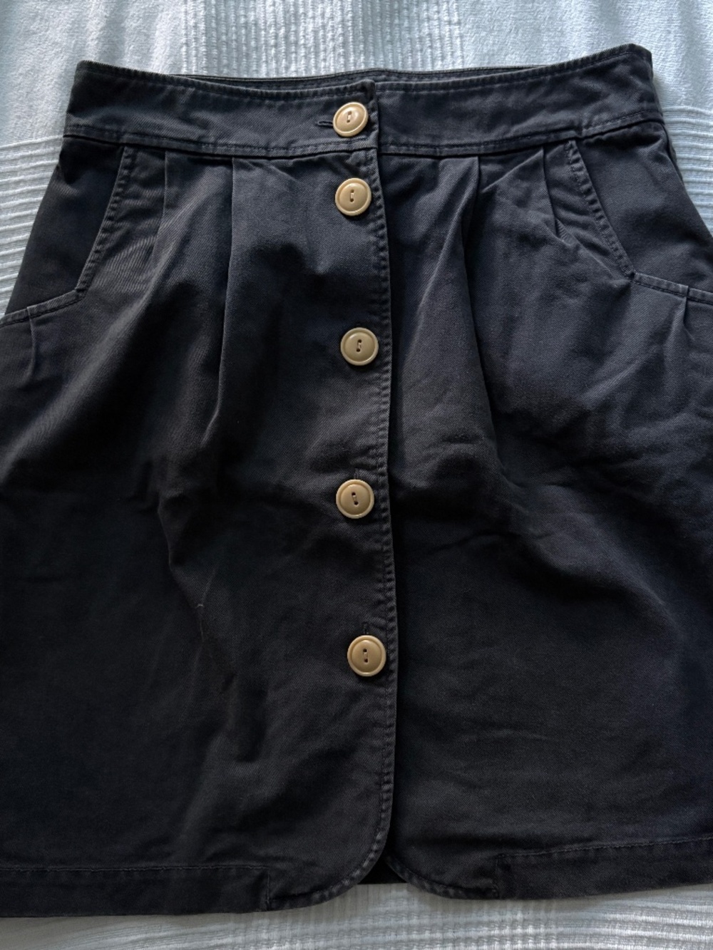 Steven Alan Blue Grey Chino Mini Skirt - 8